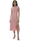 Alexia Admor Riley Lace Fit & Flare Cocktail Dress In Pink