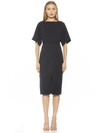 Alexia Admor Mila Short Sleeves Dress In Black