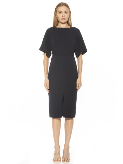 Alexia Admor Mila Short Sleeves Dress In Black