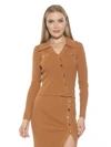 Alexia Admor Margot Sweater In Brown