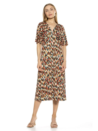 Alexia Admor Ella Midi Dress In Yellow