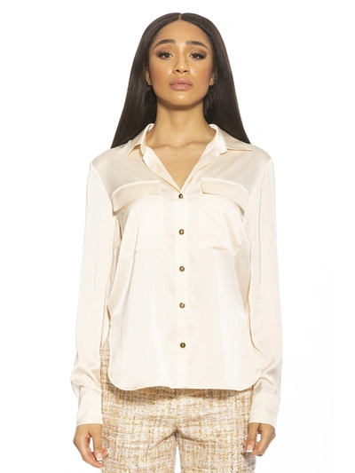 Alexia Admor Classic Button Down In Multi