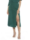 Alexia Admor Side Slit Midi Skirt In Gold