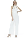Alexia Admor Sienna Halter Neck Wide Leg Jumpsuit In White