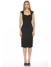 Alexia Admor Harper Cap Sleeve Corset Midi Dress In Black