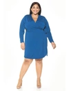 Alexia Admor Amelia Wrap Dress In Azure In Blue