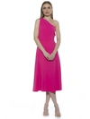 Alexia Admor Women's Fay One Shoulder Midi Fit And Flare Dress In Pink