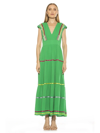 Alexia Admor Summer Maxi Dress In Green