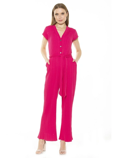 Alexia Admor Ezra Jumpsuit In Pink