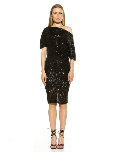 Alexia Admor Olivia Sequin Dress In Black