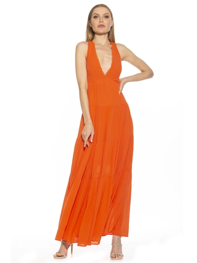 Alexia Admor Tezzi Maxi Dress In Pink