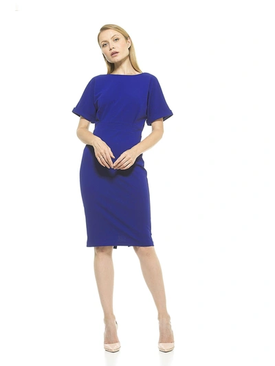 Alexia Admor Jacqueline Midi Dress In Blue