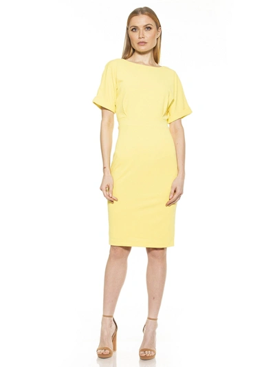 Alexia Admor Jacqueline Midi Dress In Yellow