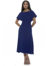 Alexia Admor Lottie Dolman Sleeve Dress In Lapis