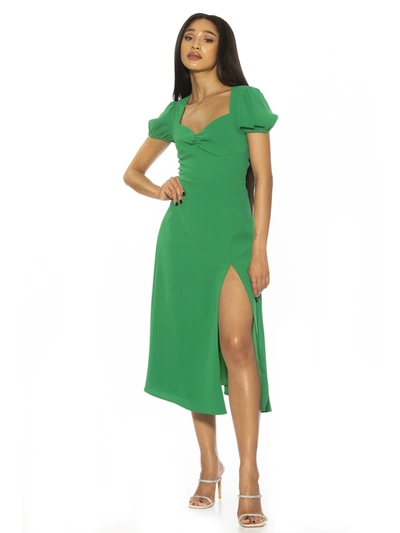 Alexia Admor Gracie Midi Dress In Green