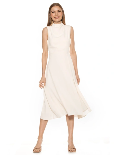 Alexia Admor Mock Neck Midi Dress In Nocolor