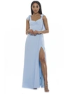 Alexia Admor Arya Sweetheart Tie Strap Maxi Dress In Blue