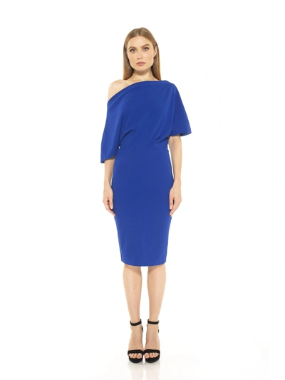 Alexia Admor Olivia Dress In Blue