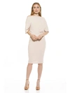 Alexia Admor Women's Olivia Draped One-shoulder Sheath Dress In Beige