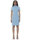Alexia Admor Sadee Draped Mockneck Sheath Dress In Multi