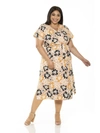 ALEXIA ADMOR IRIS WRAP DRESS - PLUS SIZE