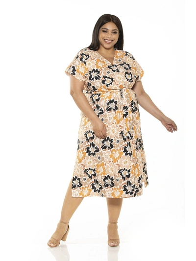 Alexia Admor Iris Wrap Dress - Plus Size In Multi