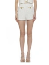 Alexia Admor Justina Tweed High Waist Shorts In White