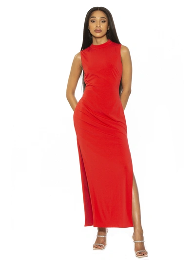 Alexia Admor Lori Maxi Dress In Red