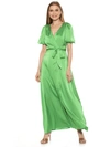Alexia Admor Mikayla Wrap Maxi Dress In Green
