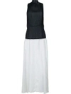 YANG LI YANG LI PELATED FRONT LONG DRESS - WHITE,F7127INEVOL12030179