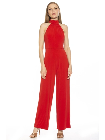 Alexia Admor Meghan Jumpsuit In Red