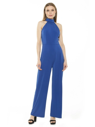 Alexia Admor Meghan Jumpsuit In Blue