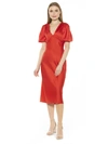 Alexia Admor Felicity Midi Dress In Red