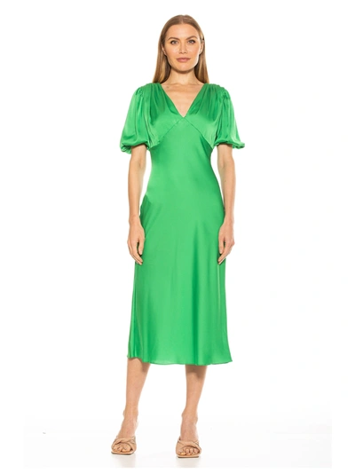 Alexia Admor Felicity Midi Dress In Green