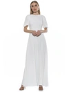 Alexia Admor Imogen Open Back Floral Print Midi Dress In White