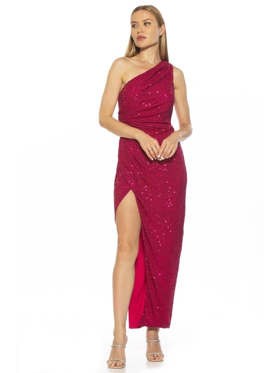 Alexia Admor Alessi Sequin Gown In Pink