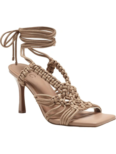 Inc Brayd Womens Square Toe Strappy Pumps In Beige