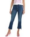 Mother The Insider Crop High-waist Bad Reputation Bootcut Jean In Blue