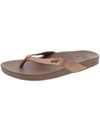 Reef Cushion Bounce Court Womens Metallic Comfort Thong Sandals In Gold