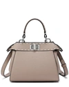 Tiffany & Fred Leather Satchel Shoulder Bag In Grey