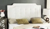 Safavieh Sapphire Tufted Linen Headboard In White