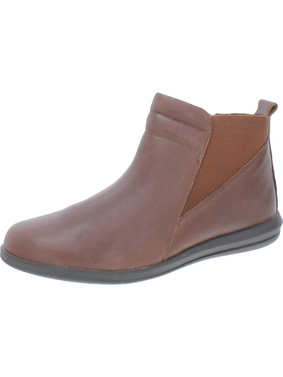 David Tate Cactus  Womens Leather Ankle Booties In Brown