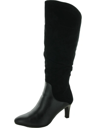 Lifestride Glory Womens Tall Casual Knee-high Boots In Black
