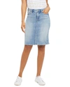 Nydj Petite 5-pocket Jean Skirt In Multi