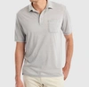 Johnnie-o Men's The Local Cotton-blend Polo Shirt In Grey