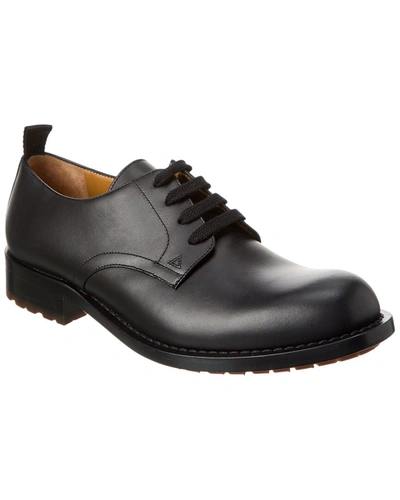 Valentino Garavani Valentino Leather Derby In Black