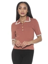 Alexia Admor Brianna Top In Beige