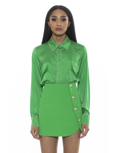 Alexia Admor Rachel Shirt In Green