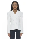 Alexia Admor Lianne Classic Structured Blazer In White