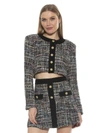 Alexia Admor Cropped Tweed Jacket In Multi